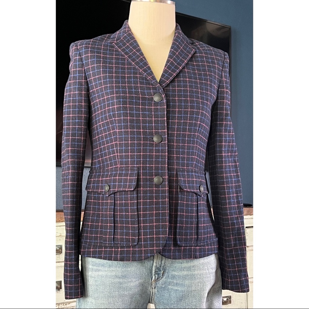 Rag & Bone Nancie Plaid Blazer Jacket Size 2